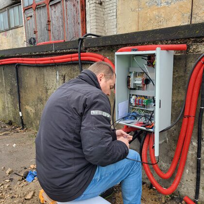 Automātikas sistēmas instalācija.